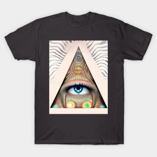 Illuminated Vision (5) - Trippy Psychedelic Eye T-Shirt